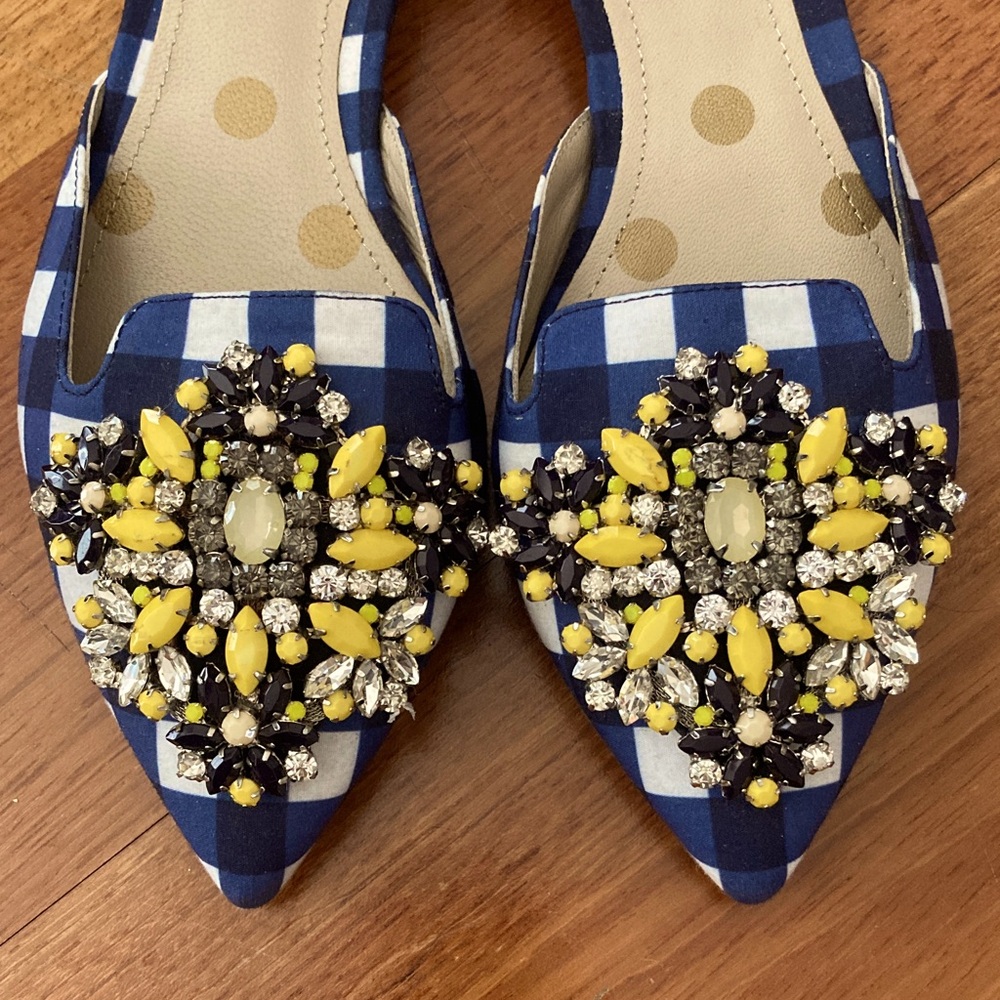 ❌s o l d. Boden Rhinestone D’Orsay Flats - nearly new!